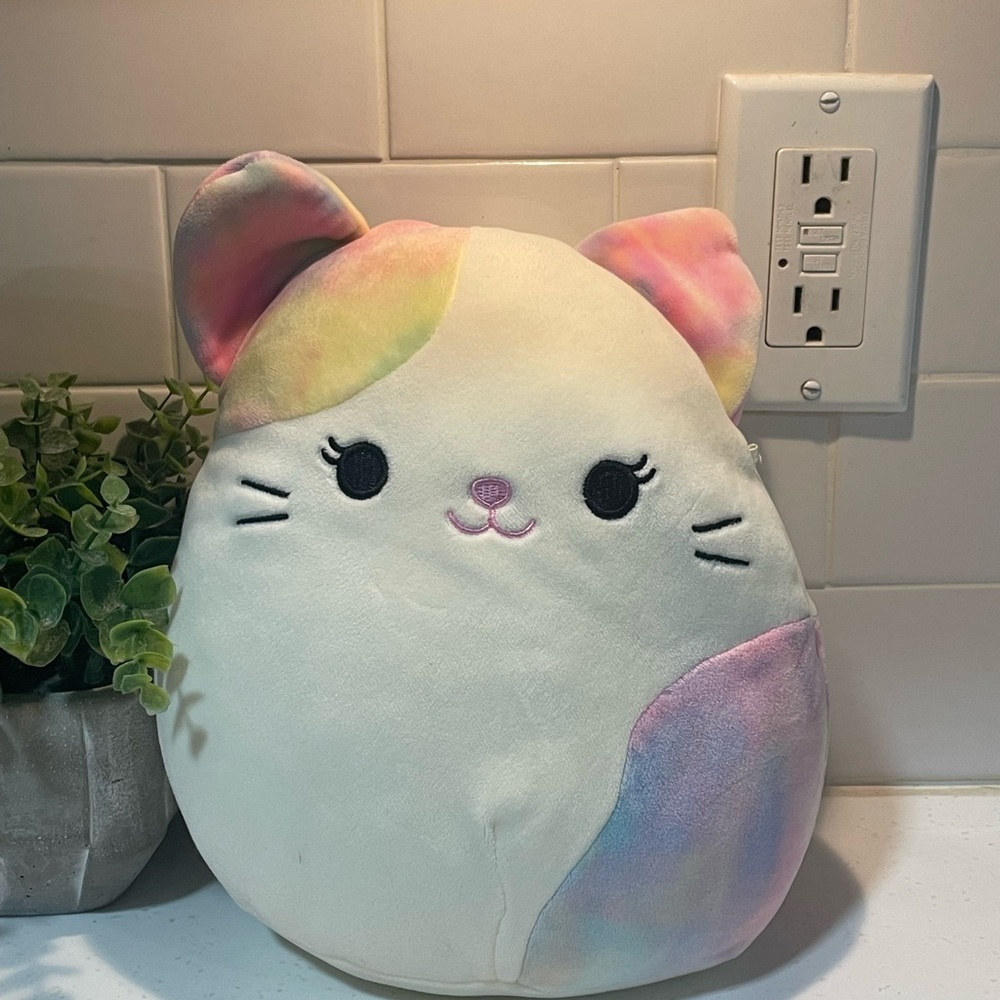 Squishmallows Risa the Cat Pastel Stuffed Animal 8”